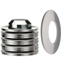 Disc Springs are available as single Discs or pre-stacked in custom configurations.